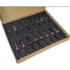 Mới Nhất Thiết Kế Kim Loại Không Từ Tính Bàn Cờ Với Tự Nhiên Đánh Bóng Cờ Tướng Miếng Mở ra Có Thể Cờ Bộ Trò Chơi Trong Nhà Cho Trẻ Em - Product Image 4