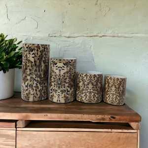 Impression émaillée Décoration d'intérieur Oeuvre d'art personnalisée Design Verre Votives Table à dîner Centre de table Pots et récipients à bougies vides - Product Image 6