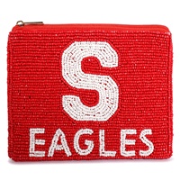 Dompet Koin Bordir Buatan Tangan Brazeal Studio dengan Ritsleting, Gaya Fashion, Warna Logo Kustom, Grosir, Tempat Uang Saku