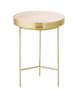 Forma y tamaño personalizados, muebles de comedor chapados en oro, mesa central de latón metálico de la más alta calidad al por mayor - Product Image 2