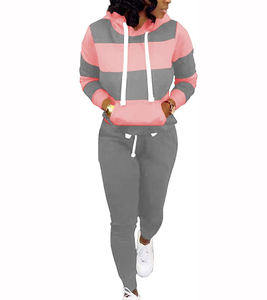 Conjuntos Deportivos Casuales para Mujer, Sudadera con Capucha y Pantalones de Felpa con Borlas, Ropa Deportiva para Entrenamiento, Chándal con Logotipo Personalizado - Product Image 4