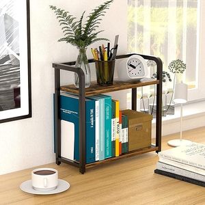 Porte-épices en bois et métal de qualité supérieure avec bocaux en verre et finition naturelle Idéal pour une organisation élégante et sûre de la cuisine - Product Image 3