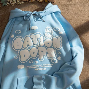 Jersey de algodón liso de primera calidad, sudaderas con capucha personalizadas de gran tamaño básicas transpirables para hombres, ropa de calle de moda de peso pesado - Product Image 2