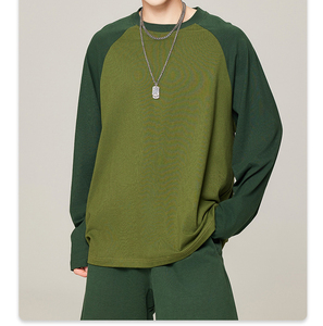 เสื้อยืดแขนยาวสำหรับผู้ชายเสื้อยืดผ้าฝ้าย100% ทรงโอเวอร์ไซส์แบบกำหนดเอง100% - Product Image 4