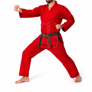 Uniformes de Karate Transpirables de Algodón 100% de Alta Calidad, Hechos a Medida, con Logotipo Frontal, para Hombres Adultos, a Bajo Precio - Product Image 6