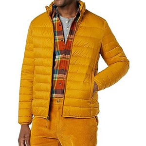 Chaqueta de invierno informal de diseñador personalizado para hombre 100% abrigo de burbuja de poliéster acolchado con capucha ropa de hombre - Product Image 3