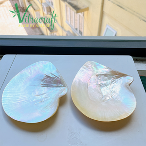 GRANDE TAILLE Assiette en nacre jaune naturelle Assiette faite à la main vietnamienne Assiette parfaite servant du Caviar cher Taille 15-17cm - Product Image 3