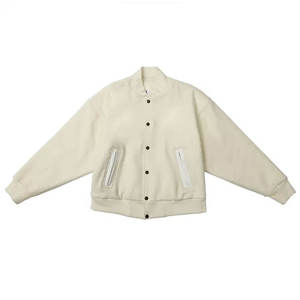 Blouson aviateur d'hiver en satin de laine pour hommes de haute qualité Design élégant à capuche avec revêtement de basket-ball universitaire tricoté respirant - Product Image 5