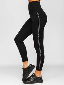 เลกกิ้งออกกำลังกายเอวสูงแบบสั่งทำพิเศษสำหรับผู้หญิง เนื้อผ้าโพลีเอสเตอร์ผสมสแปนเด็กซ์ถักอย่างดี ยืดหยุ่น ระบายอากาศได้ดี สไตล์เซ็กซี่ ความยาวเต็มตัว - Product Image 3