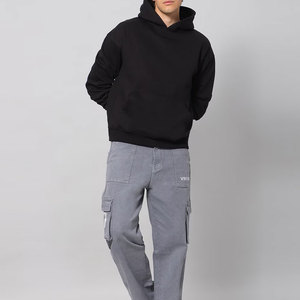 Bonne qualité 400GSM Basics coton mélangé vente en ligne hommes à capuche grande personnalité Offre Spéciale polaire fait hommes à capuche - Product Image 5