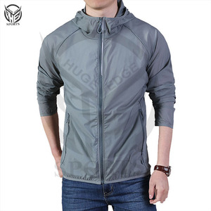 OEM personalizado hombres de calidad superior de pie de cuello de temporada de invierno al aire libre impermeable con capucha a prueba de viento chaqueta de lluvia Reversible - Product Image 1