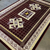 Tapis turc moderne tissé à la machine en polypropylène, haute qualité, résistant aux taches, à poils longs, abstrait, pour chambre à coucher et maison