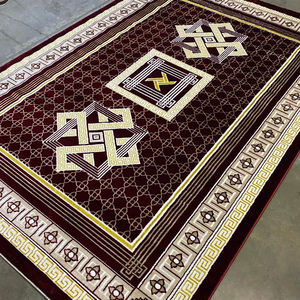 Alfombras Turcas Modernas de Polipropileno Tejidas a Máquina, Alfombras de Yute de Alta Calidad Resistentes a las Manchas, de Pelo Alto, Abstractas, para Dormitorio y Hogar - Product Image 1