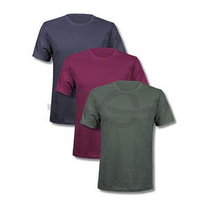 Camisetas básicas con estilo para hombre, camisetas de moda tejidas de algodón 100% personalizadas que absorben la humedad, venta al por mayor con logotipo de marca personalizado - Product Image 1