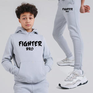 ชุดวอร์ม2ชิ้นสำหรับเด็กเสื้อผ้าเด็กมีฮู้ดชุดวิ่งโลโก้ตามสั่ง - Product Image 6