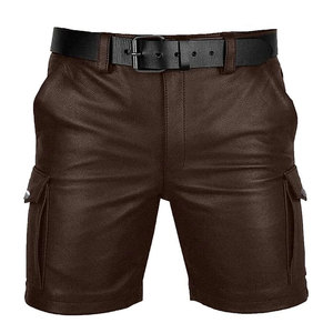 Shorts en cuir pour hommes, personnalisables avec votre logo, séchage rapide, respirant, best-seller, prix bas - Product Image 1