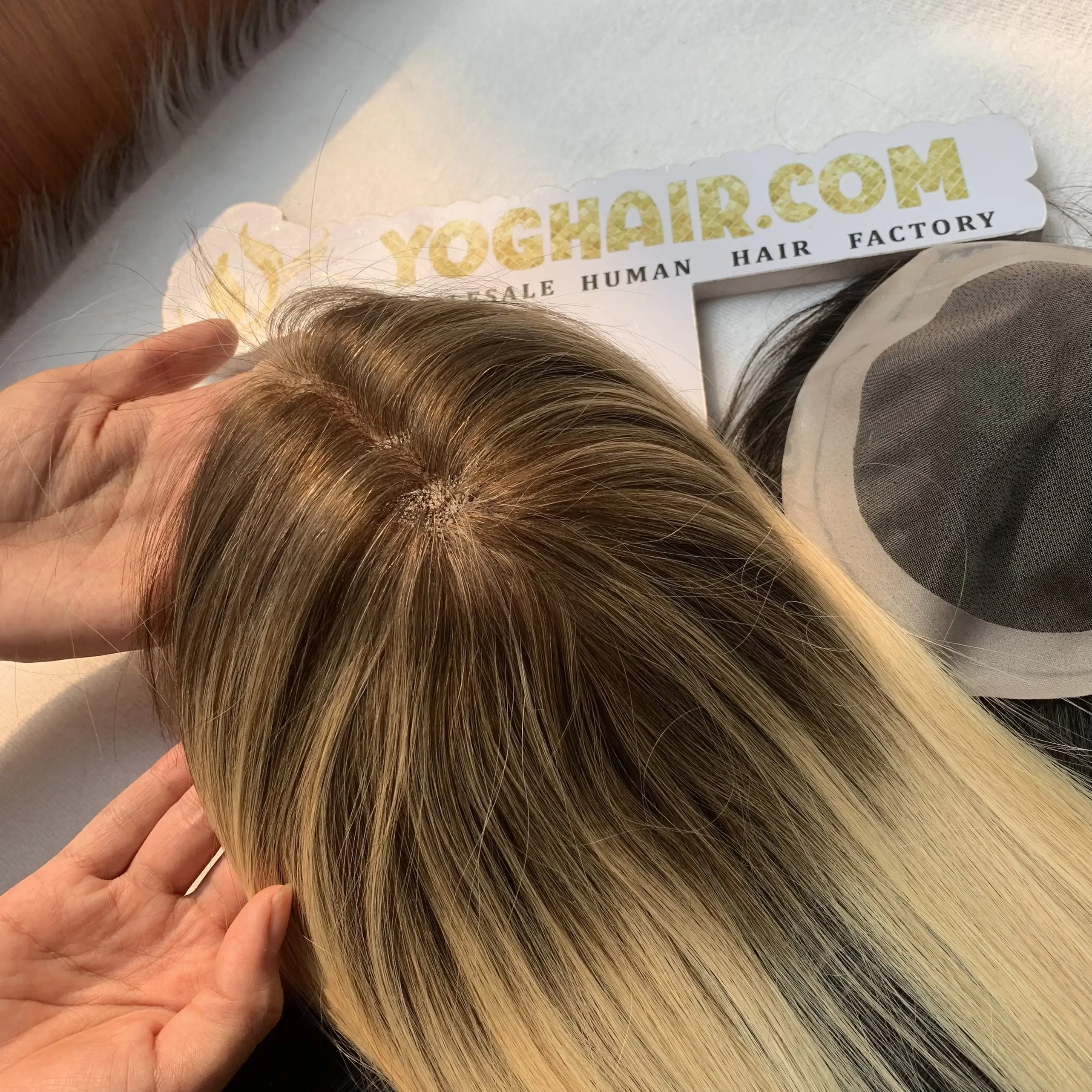 Rambut palsu Ombre pirang lurus rambut alami Tahun Ini harga Super murah metode pembayaran aman pengiriman fleksibel