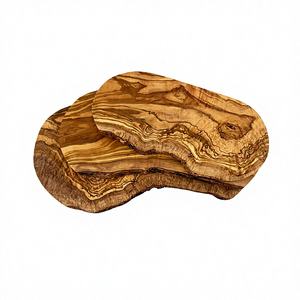 Planche à fromage et planche à découper rustiques en bois d'olivier INTERCRAFT Kitchen Bulk pour charcuterie, découpe d'aliments et camping - Product Image 2
