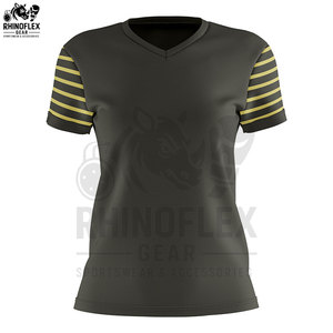 Camisetas de Cuello en V para Mujer, Tendencia Superior, Lona de Alta Calidad, Transpirables, Manga Corta, Cómodas, Ligeras, para Todas las Temporadas, Gran Venta - Product Image 4