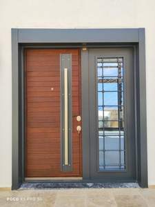 Porte d'entrée moderne en acier de luxe pour villas et résidences - Product Image 2