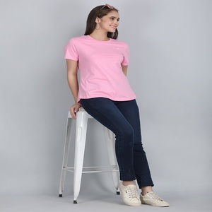 Gran oferta de verano, camisetas de algodón personalizadas para mujer, Top regular de cuello redondo con tela vaquera gráfica 3D, excelentes trajes ajustados - Product Image 6