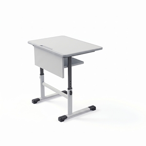 Bureau d'école moderne et durable, chaise colorée, plateau de table en bois, hauteur réglable, design contemporain, garantie de 2 ans, salle de classe - Product Image 3