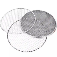 Grille de barbecue ronde jetable en acier inoxydable pour la cuisson au charbon de bois dans les restaurants