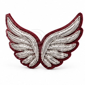 Badge personnalisé en fil de métal, patch brodé de luxe, applique décorative faite à la main pour chapeaux, uniformes, vêtements et accessoires - Product Image 2