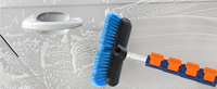Poteau télescopique multifonction de vente d'usine avec raclette de fenêtre à récurer douce et brosse de lavage de voiture en microfibre