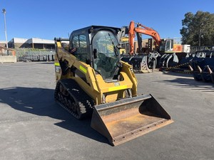 Chargeur compact de dérapage de Caterpillar de représentation solide système entièrement hydraulique 74 HP contrepoids pompe essentielle prête à l'emploi terrassement - Product Image 2