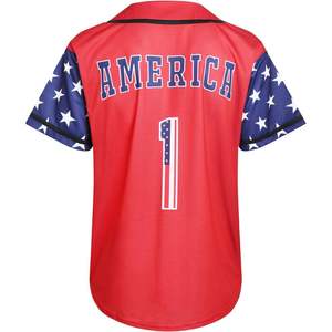 Maillot de baseball Pullonsy USA Eagle pour hommes |   Tenue patriotique avec drapeau américain - Product Image 6