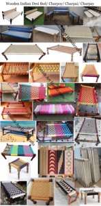 Vente en gros de lits modernes et luxueux vintage, couleur personnalisée, en bois massif, style indien, Khaat Charpai, Charpoy, lit style doux - Product Image 6