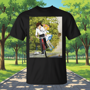 T-Shirt Promozionale in Stile Terry Cartoon Ispirata all'Anime Giapponese Retrò Anni '80 'Candy Candy' - Product Image 3