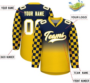 Uniforme d'équipe professionnelle OEM tissu en polyester durable et respirant à séchage rapide conception personnalisée maillots de hockey sur glace - Product Image 3