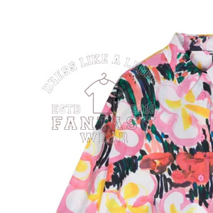 FANTASY WEAR 2026 Camisa Casual de Color Sólido para Mujer con Botones, Venta al Por Mayor y Logotipo Personalizado, Certificación CE - Product Image 5