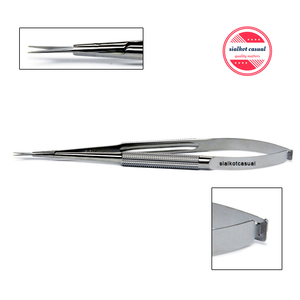 Tijeras quirúrgicas de acero inoxidable, Micro mango de resorte, tamaño 4,25 pulgadas (11cm) - Product Image 6