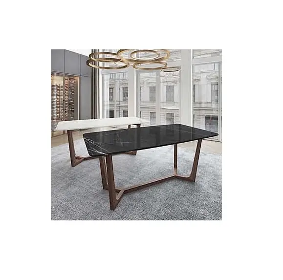 होम होटल के लिए मानक डिजाइन उच्च गुणवत्ता वाले लिविंग रूम मार्बल कंसोल टेबल लक्जरी चमकदार सोना स्टेनलेस स्टील हॉलवे टेबल