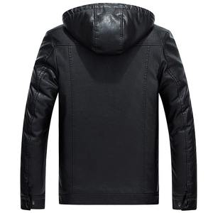 Veste en cuir véritable pour homme, style pilote, décontractée, mince, imperméable, écologique, respirante, coupe-vent, veste d'affaires, polaire, vintage - Product Image 2