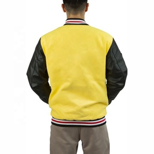 Chaquetas Bomber Varsity Unisex Personalizadas al por Mayor, con Logotipo Frontal, Tejido de Lana, Estilo Urbano, para Invierno - Product Image 4