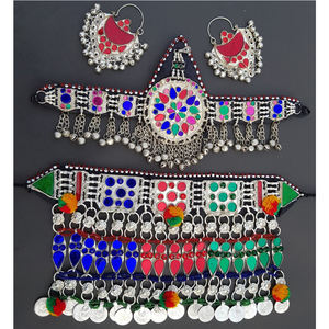 Produit à succès prêt à être expédié, ensembles de bijoux afghans, nouvelle mode, boucles d'oreilles et collier afghans pour femmes - Product Image 6