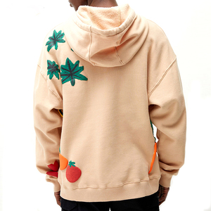 Nouveaux sweats à capuche pour hommes brodés en chenille, sur mesure, anti-plis, respirants, écologiques, séchage rapide, 100 % coton, haute qualité - Product Image 2