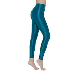 Mallas de Yoga de algodón 100% personalizadas al por mayor para mujer, mallas largas de cintura media para gimnasio, informales, transpirables, con bolsillos antibacterianos - Product Image 2