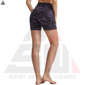 Alta calidad vacaciones de verano al por mayor Material de algodón de moda logotipo personalizado estampado transpirable caliente Sexy cintura media botín pantalones cortos mujeres - Product Image 2