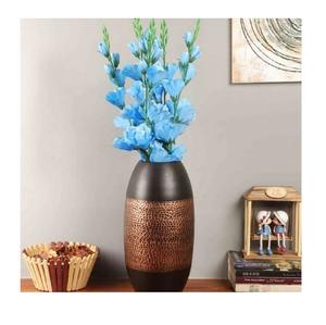 Vendedor recomendado diseño indio Metal cobre martillado inferior piso Mesa florero negro cobre hogar interior al aire libre bodas - Product Image 1