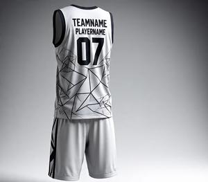 ชุดบาสเก็ตบอลผู้ชายแบบกำหนดเอง ชุดทีมพิมพ์ลายแบบซับลิเมชั่น ชุดยูนิฟอร์มสไตล์ใหม่ บริการ OEM ชุดยูนิฟอร์ม - Product Image 1