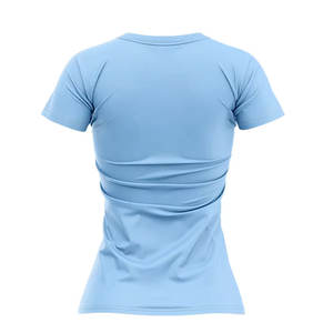 Camisetas de Yoga con cuello redondo sólido para mujer, Camiseta corta transpirable ligera para entrenamiento deportivo, gimnasio, Fitness, superventas de 2025 - Product Image 5