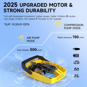 WOHEFU Pompe à pagaie électrique portable avec gonflage et arrêt automatique <span class=keywords><strong>Gonfleur</strong></span> de pneu sans fil 50PSI Pompe à air SUP <span class=keywords><strong>pour</strong></span> voiture <span class=keywords><strong>bateau</strong></span> - Product Image 6