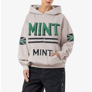 Sudadera con Capucha de Gran Tamaño, Estilo Hip Hop Urbano, 100% Algodón, Felpa Gruesa, Estampado Personalizado, para Hombre, Otoño, Servicio OEM - Product Image 3