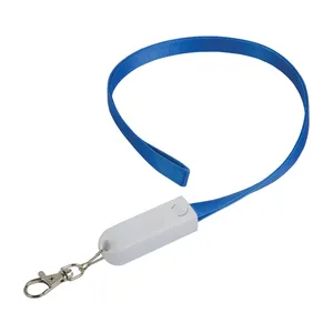 4 in 1 Personalized Promotional <b>Lanyards</b> Neck Ribbon with Charging Cable - Product Image 1