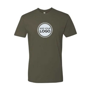T-shirt décontracté pour homme, coupe ajustée, manches courtes, imprimé en sérigraphie, mélange coton/bambou, respectueux de l'environnement - Product Image 2